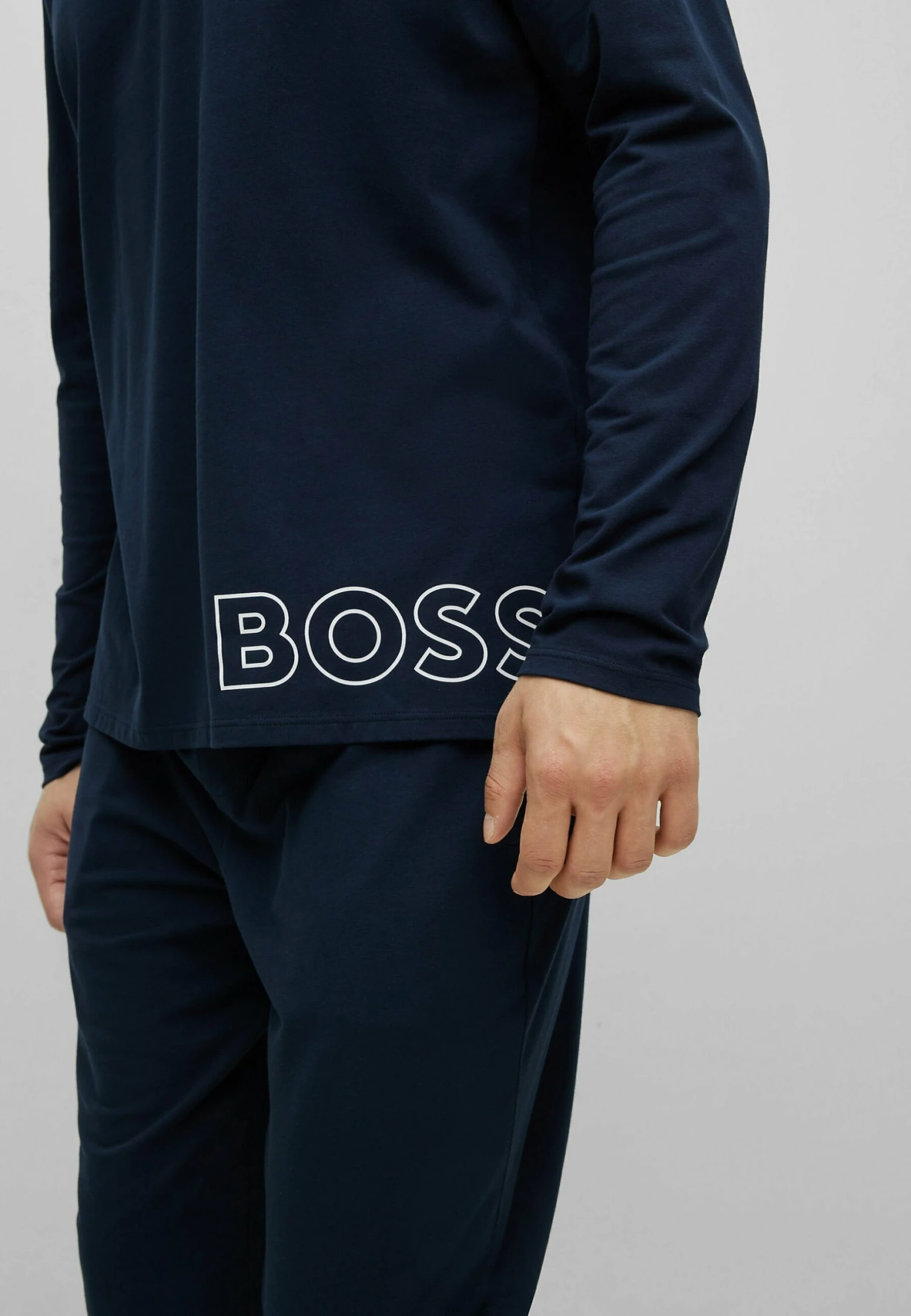 Boss Identity - Pyjama Top - Dark Blue One 4 Boss Identity - Pyjama Top - Dark Blue One - Image 4