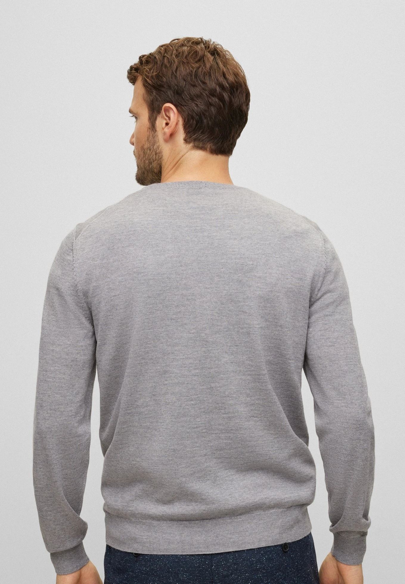 Boss Baram-L - Jumper - Silver One 3 Boss Baram-L - Jumper - Silver One - Image 3