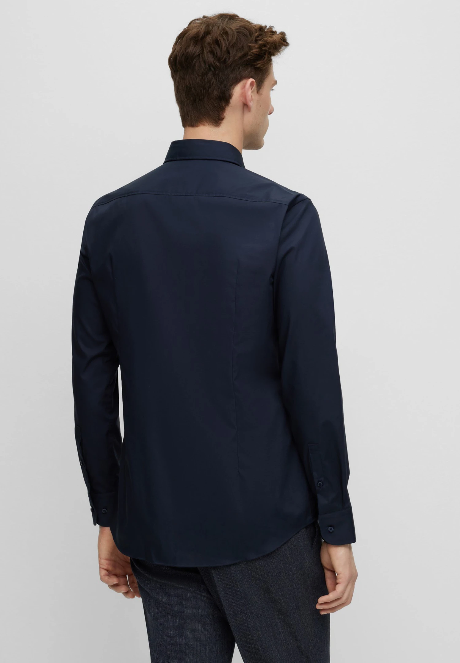 Boss Hank- Formal Shirt - Navy 3 Boss Hank- Formal Shirt - Navy - Image 3