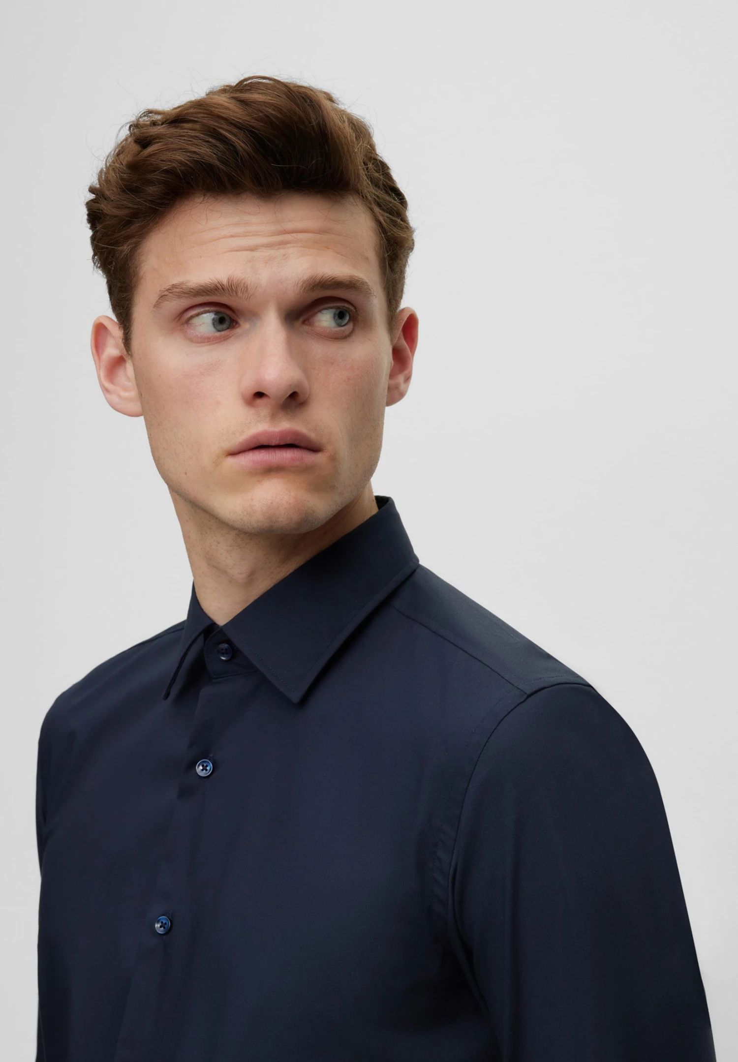 Boss Hank- Formal Shirt - Navy 5 Boss Hank- Formal Shirt - Navy - Image 5