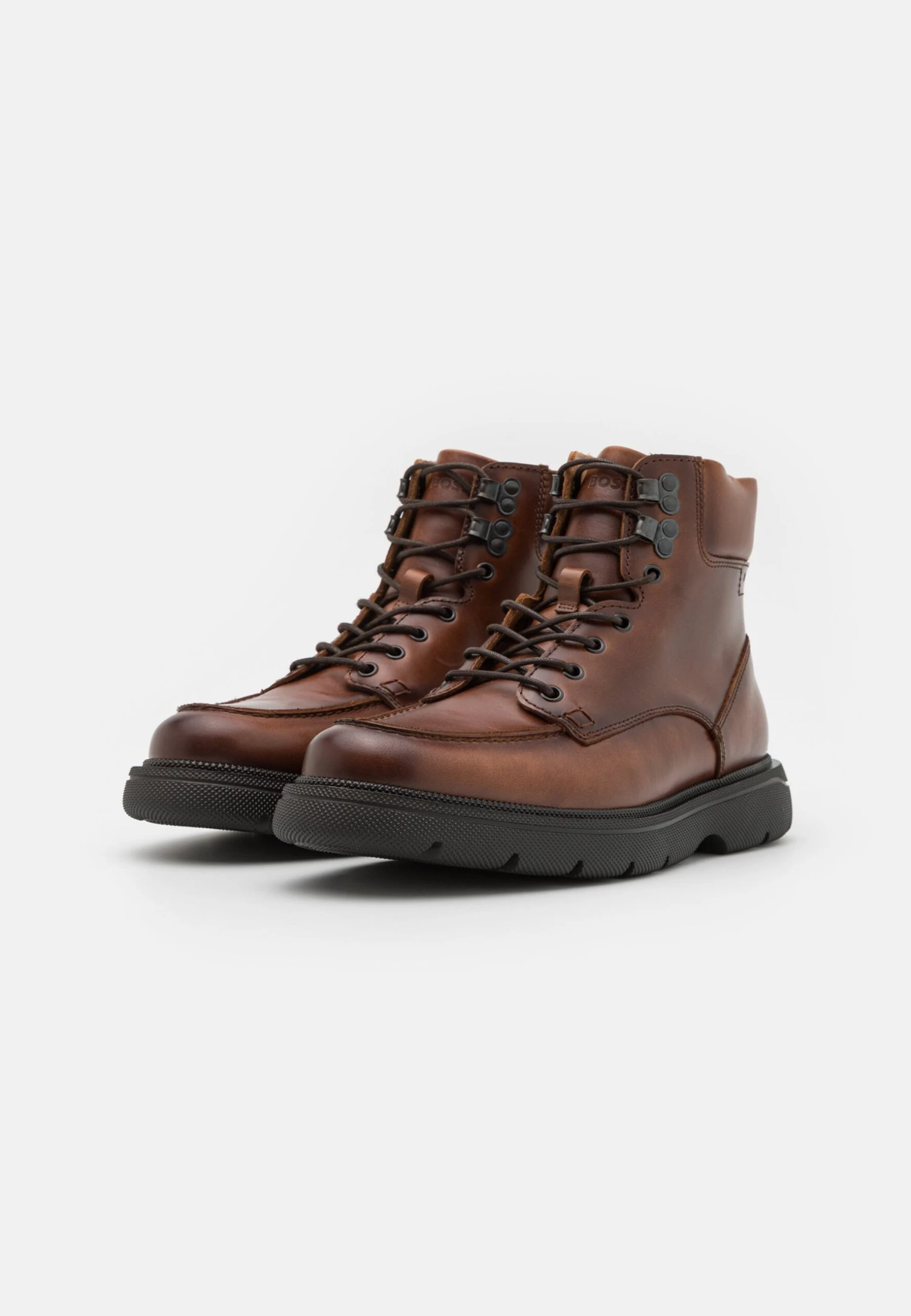Boss Jacob - Lace-Up Ankle Boots - Medium Brown 2 Boss Jacob - Lace-Up Ankle Boots - Medium Brown - Image 2
