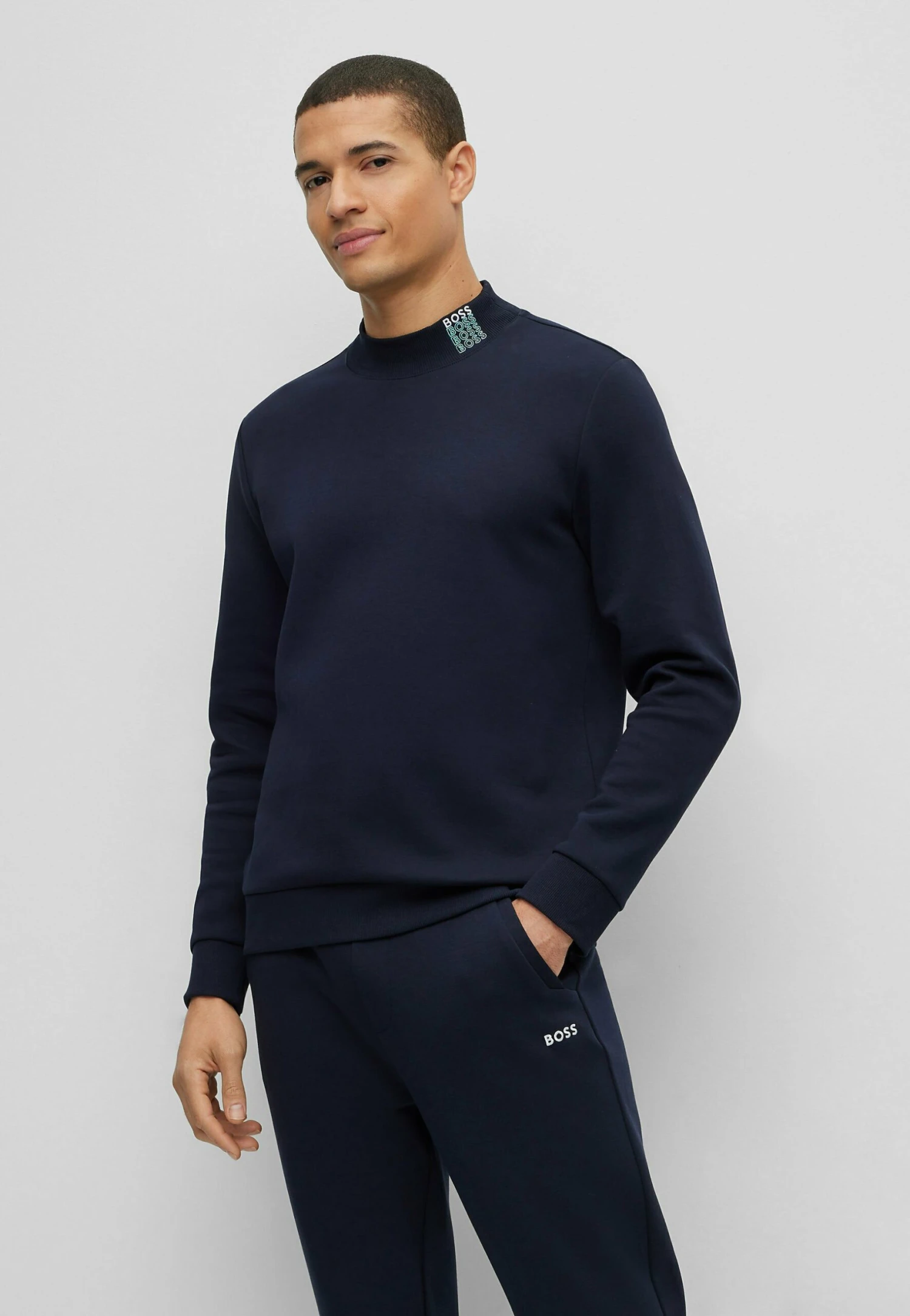 Boss Salbock - Sweatshirt - Dark Blue Two 1 Boss Salbock - Sweatshirt - Dark Blue Two