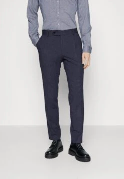 Boss Genius Pleat - Trousers - Dark Blue
