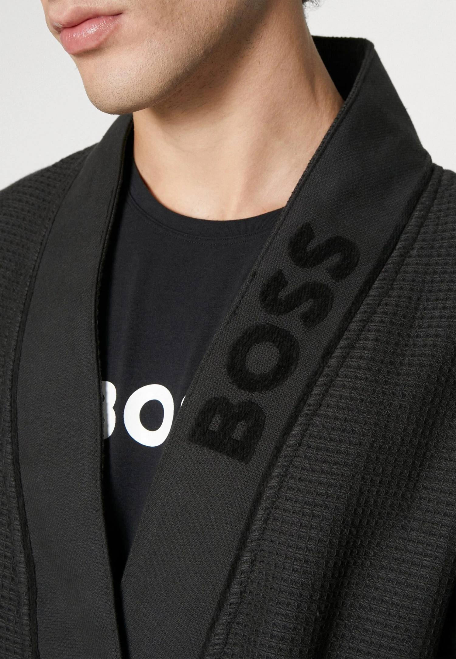 Boss Kimono - Dressing Gown - Black 6 Boss Kimono - Dressing Gown - Black - Image 6