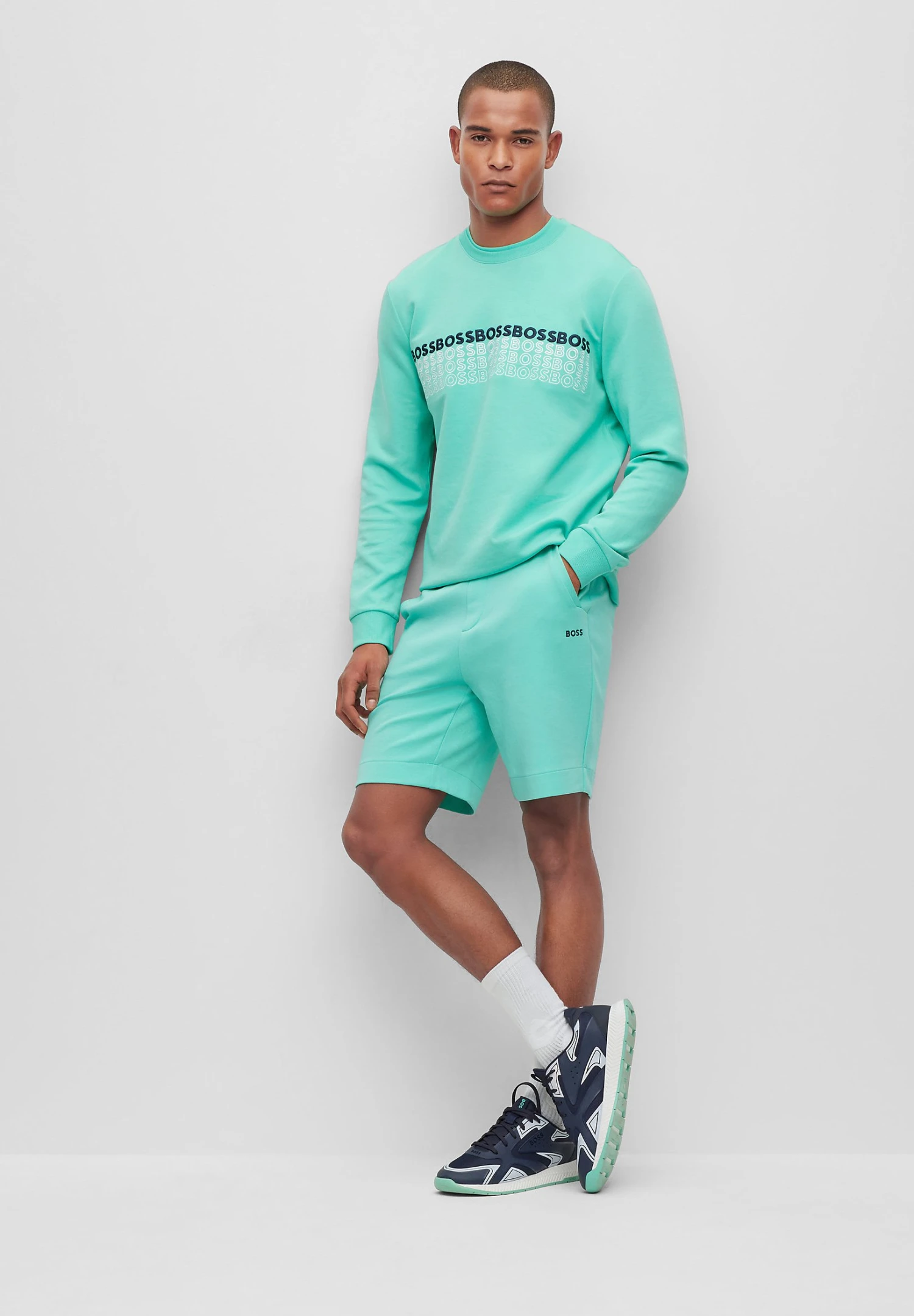 Boss Headlo 1 - Shorts - Open Green 2 Boss Headlo 1 - Shorts - Open Green - Image 2