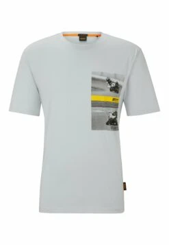 Boss Teemotor - Print T-Shirt - Hellgrau Null -Boss Sales Store ac3803ebdaf24e4a89200bb44c3c7da8