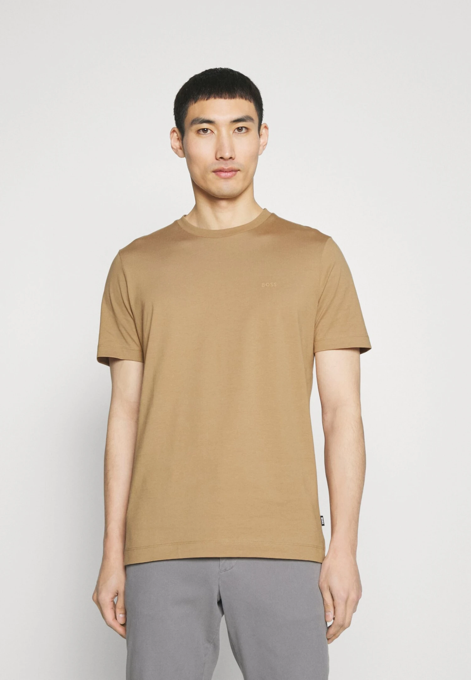 Boss Thompson- Basic T-Shirt - Medium Beige 1 Boss Thompson- Basic T-Shirt - Medium Beige