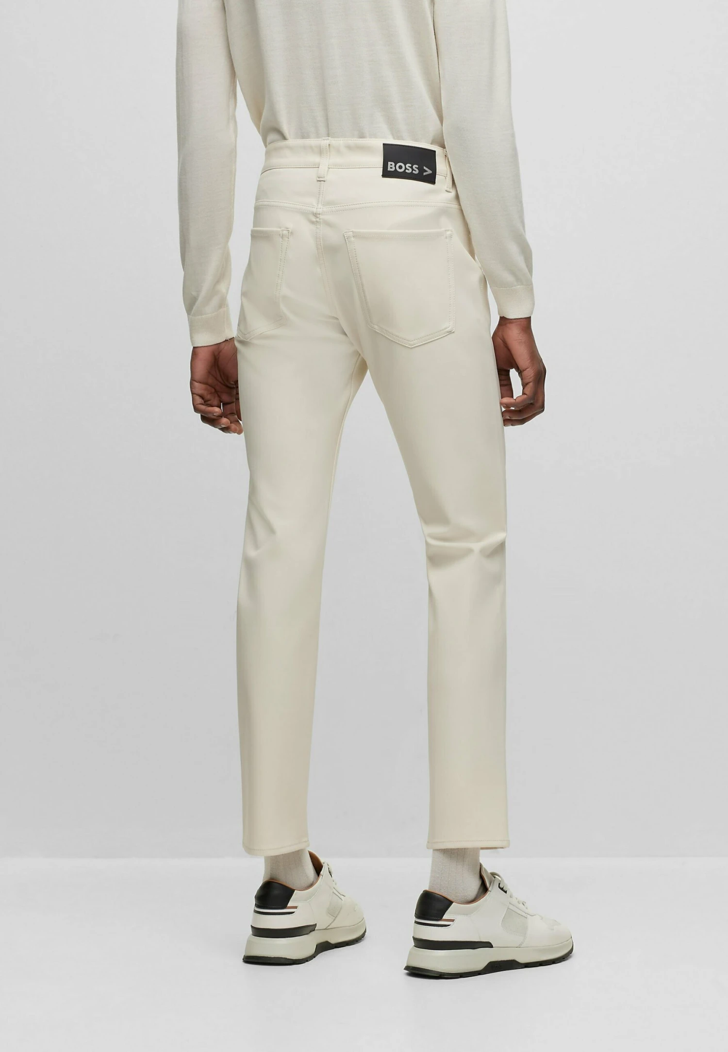 Boss P-Delaware3-1-20 - Straight Leg Jeans - Open White Eleven 3 Boss P-Delaware3-1-20 - Straight Leg Jeans - Open White Eleven - Image 3