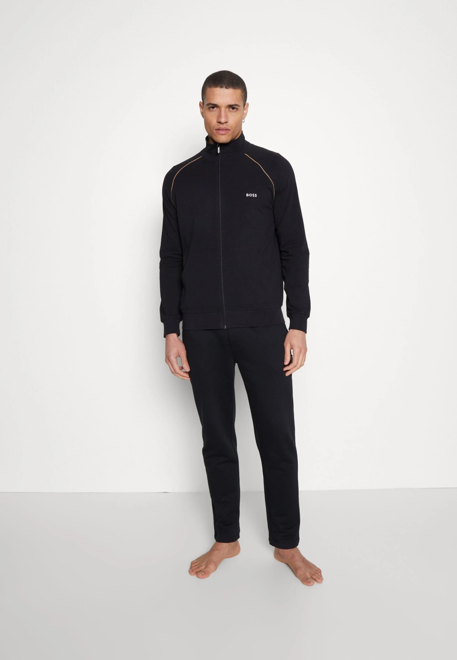 Boss Mix Match- Zip-Up Sweatshirt - Charcoal 1 Boss Mix Match- Zip-Up Sweatshirt - Charcoal