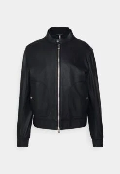 Boss Mapson - Leather Jacket - Black -Boss Sales Store b074cafd13e64cd293fcb76aff14e1a5