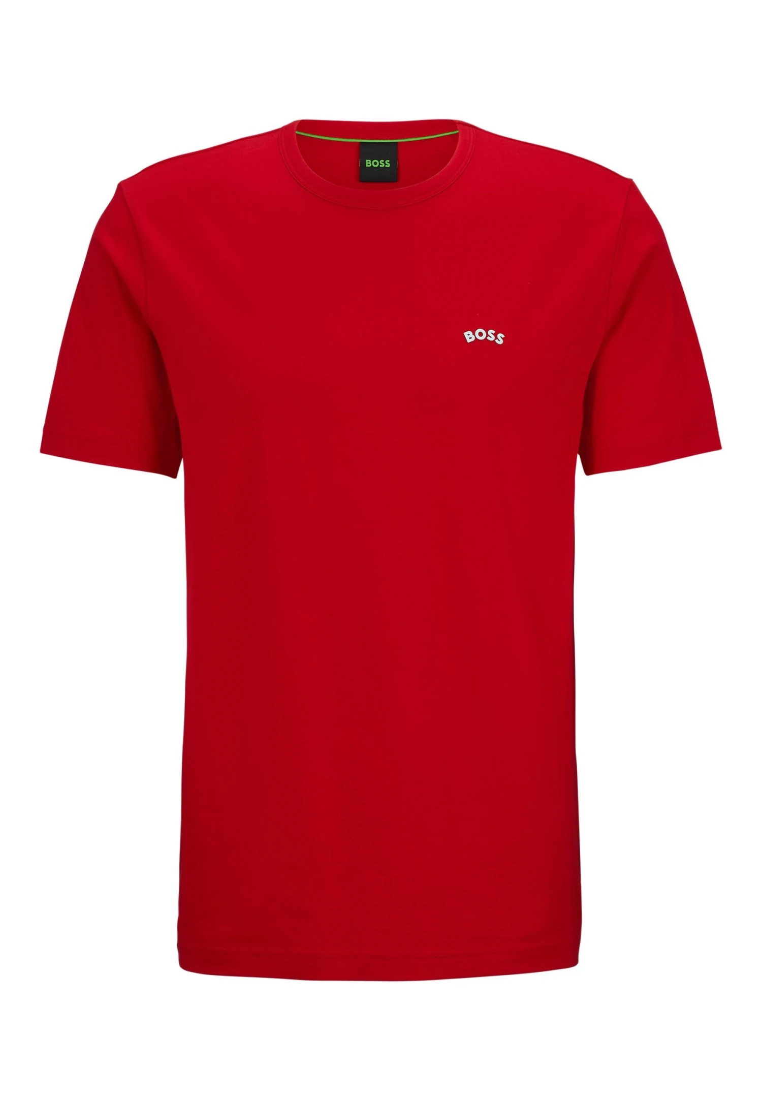 Boss Curved - Basic T-Shirt - Medium Red 1 Boss Curved - Basic T-Shirt - Medium Red