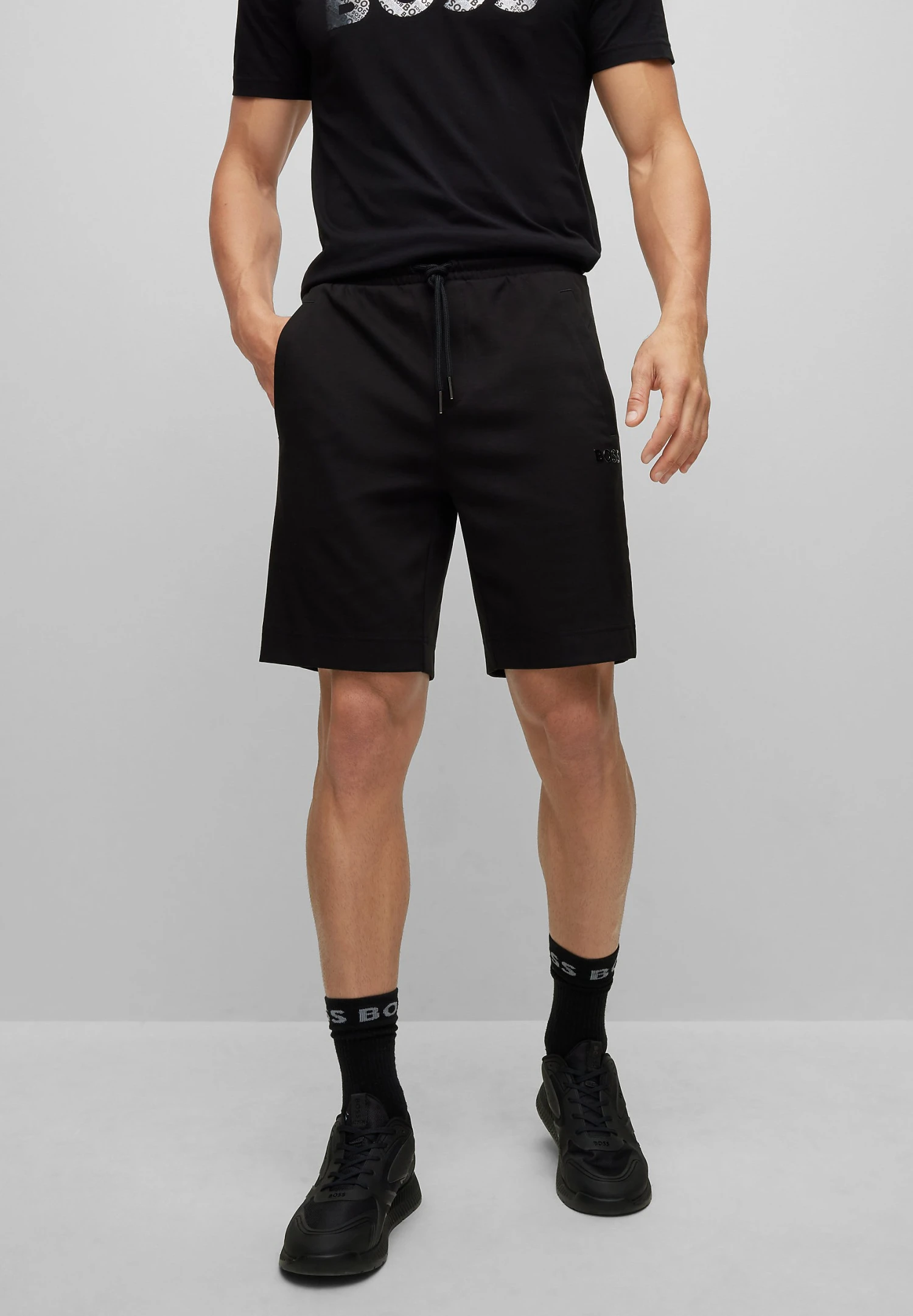Boss Headlo Mirror - Shorts - Black 1 Boss Headlo Mirror - Shorts - Black