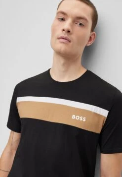 Boss Balance Rn - Print T-Shirt - Black One -Boss Sales Store b2a22422f1964811967fa1607b2d4006
