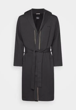 Boss Iconic Hooded Robe - Dressing Gown - Black