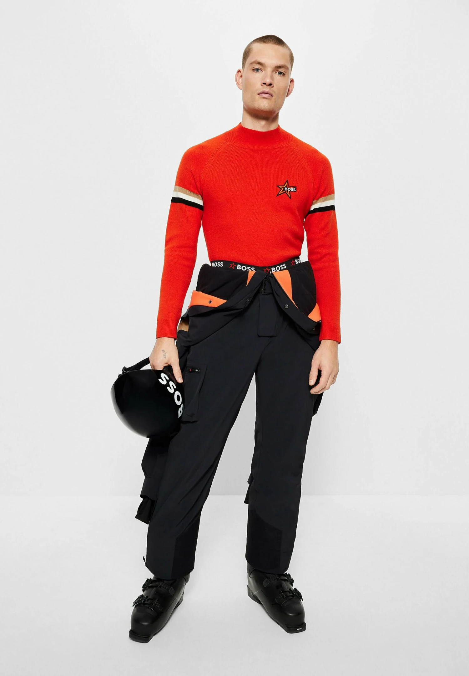 Boss M100385 Pm - Jumper - Orange Ten 2 Boss M100385 Pm - Jumper - Orange Ten - Image 2