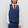 Boss H-Jasper-Vs-Mm-C-224 - Suit Waistcoat - Open Blue Three