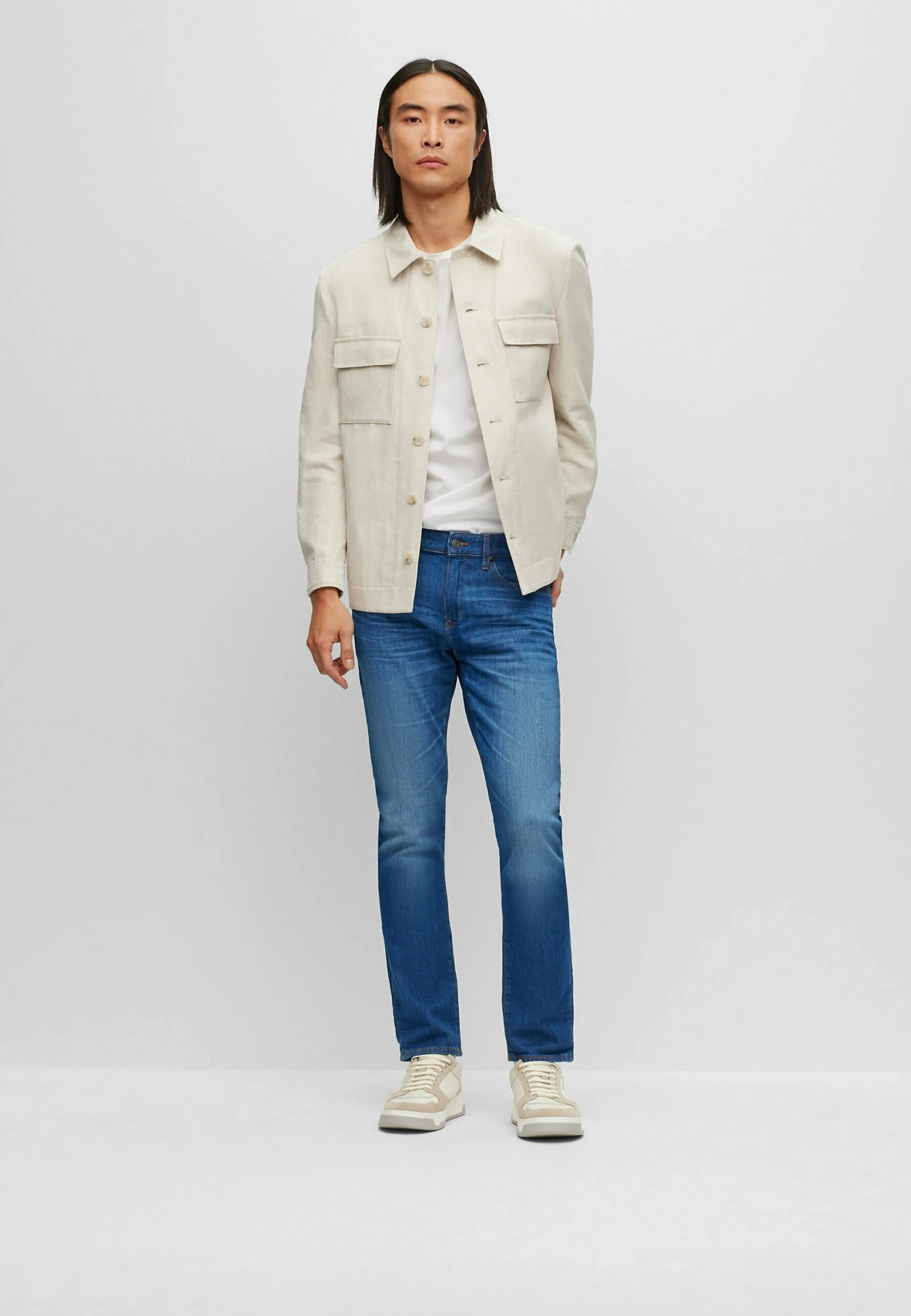 Boss Delaware - Slim Fit Jeans - Blue Fourteen 2 Boss Delaware - Slim Fit Jeans - Blue Fourteen - Image 2