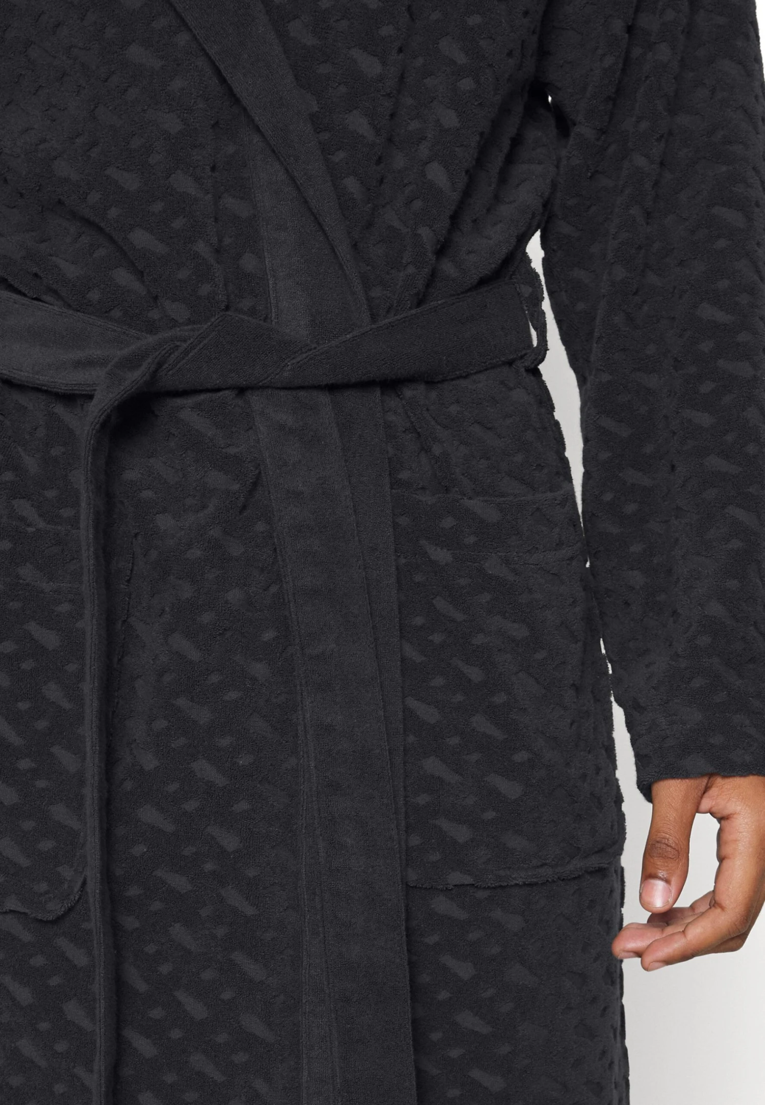 Boss Fashion Robe - Dressing Gown - Black 5 Boss Fashion Robe - Dressing Gown - Black - Image 5