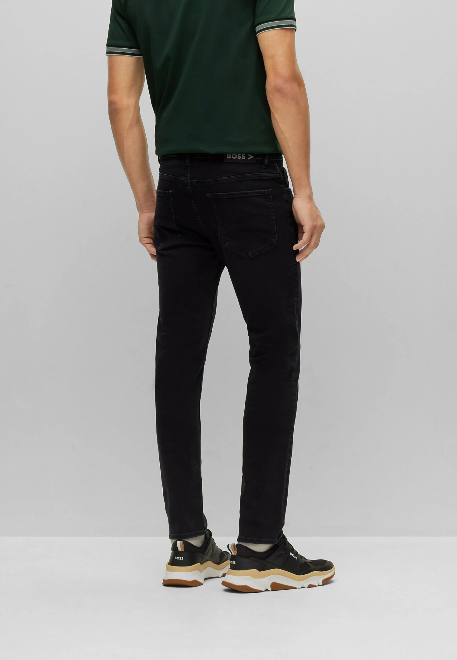 Boss Taber-200 - Straight Leg Jeans - Black Four 3 Boss Taber-200 - Straight Leg Jeans - Black Four - Image 3