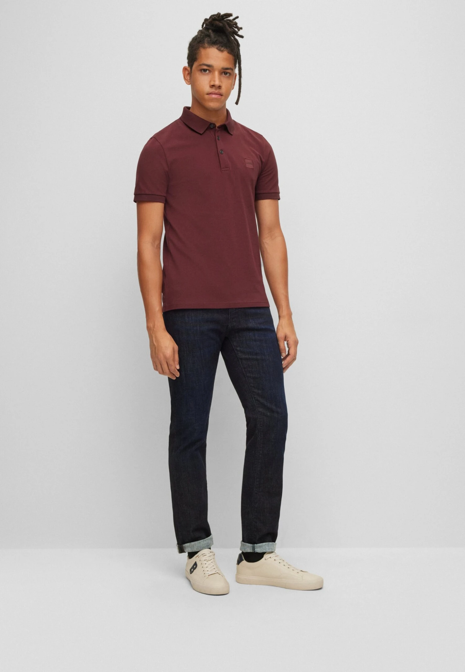 Boss Straight Leg Jeans - Dark Blue 2 Boss Straight Leg Jeans - Dark Blue - Image 2