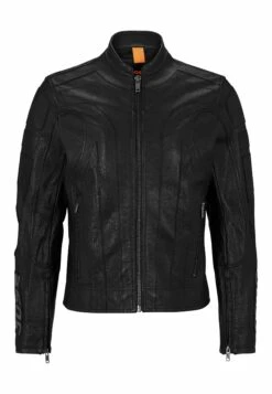 Boss Jocas - Leather Jacket - Black One -Boss Sales Store be2ebafd64274a0aacc7e05280cc52c8