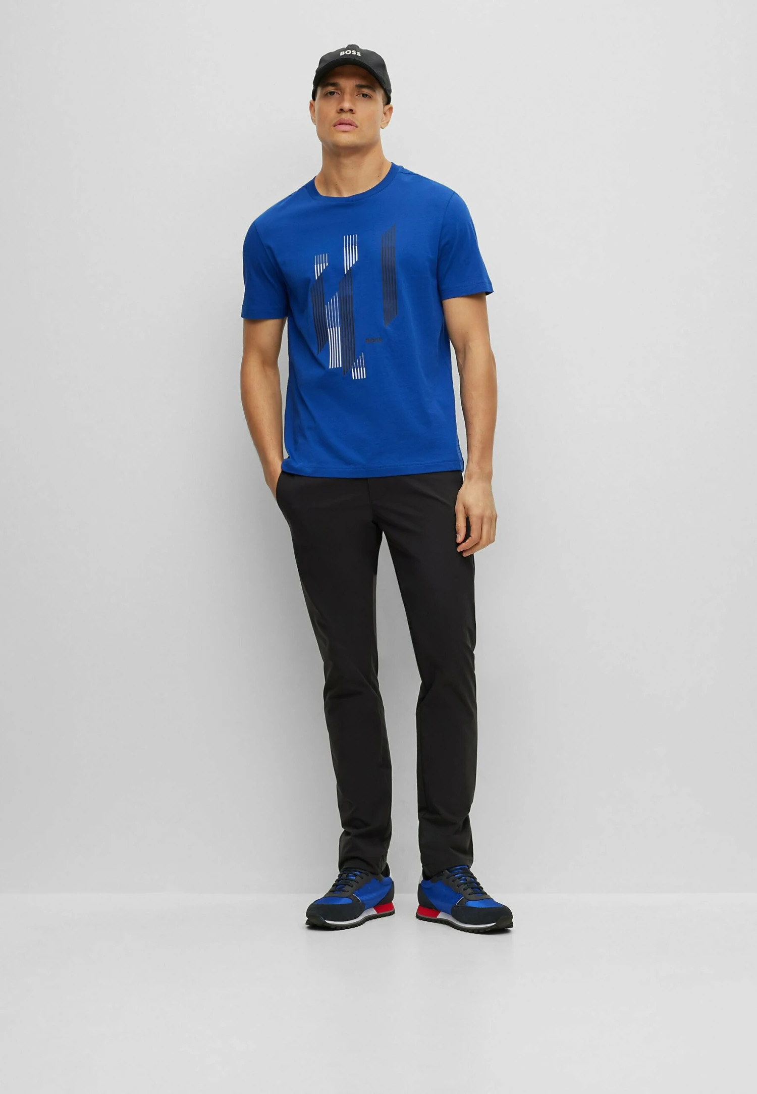 Boss Print T-Shirt - Blue Eighteen 2 Boss Print T-Shirt - Blue Eighteen - Image 2