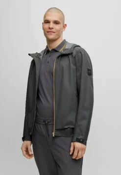 Boss J_Miles - Waterproof Jacket - Dark Grey Seven