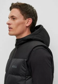 Boss V Hamar1 - Waistcoat - Black One -Boss Sales Store c72fdce12a8745e8946b2a2bb7310b95