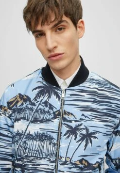 Boss Clovis - Bomber Jacket - Open Blue Thirtytwo -Boss Sales Store c766673570a4410785caec3bf1376109