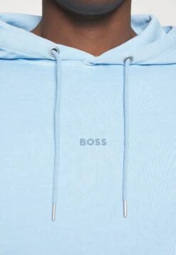 Boss Small Centred Logo Hoody - Hoodie - Open Blue -Boss Sales Store c824c66547134b65b114dc7b3210132e