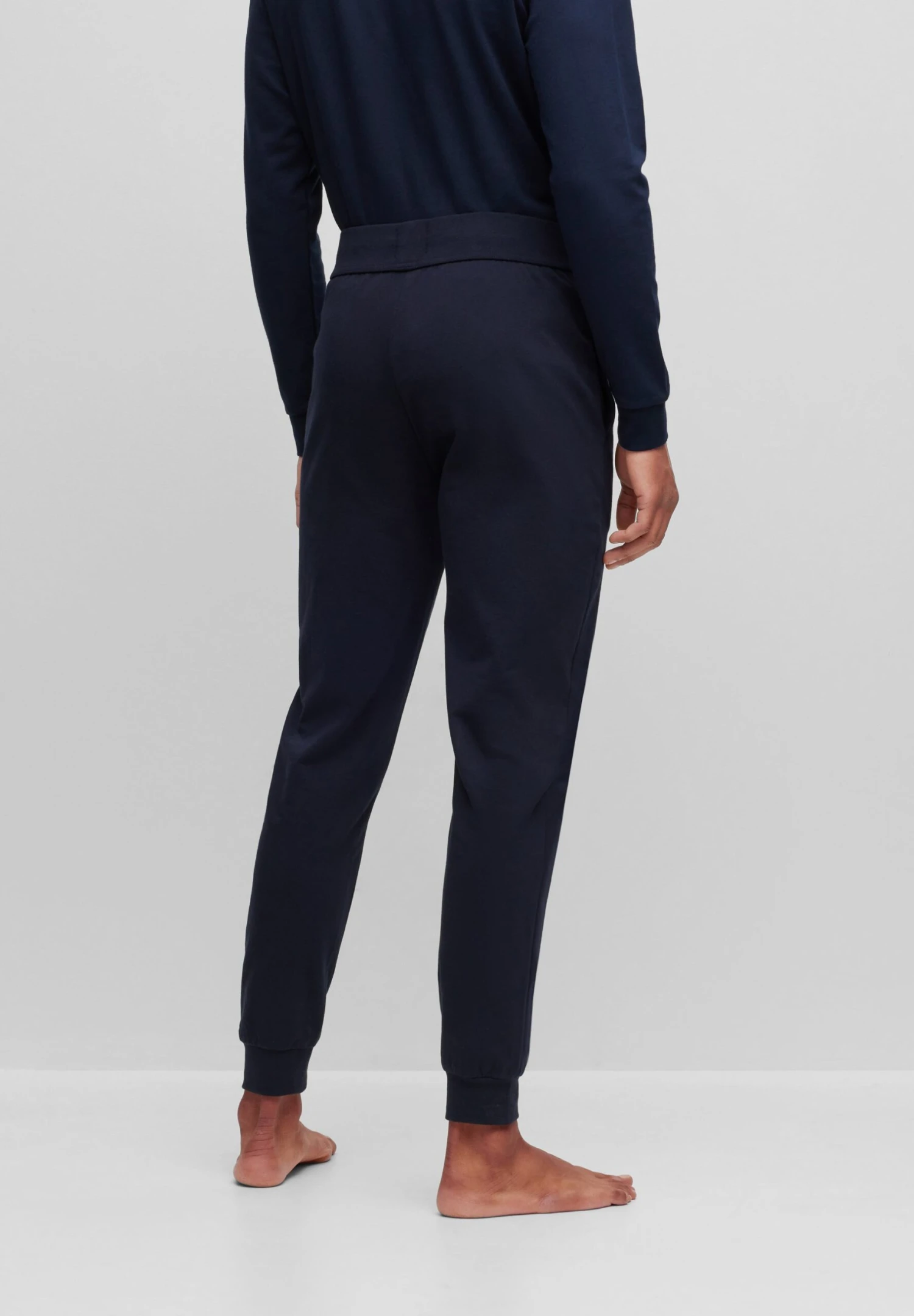 Boss Authentic- Tracksuit Bottoms - Dark Blue Three 3 Boss Authentic- Tracksuit Bottoms - Dark Blue Three - Image 3