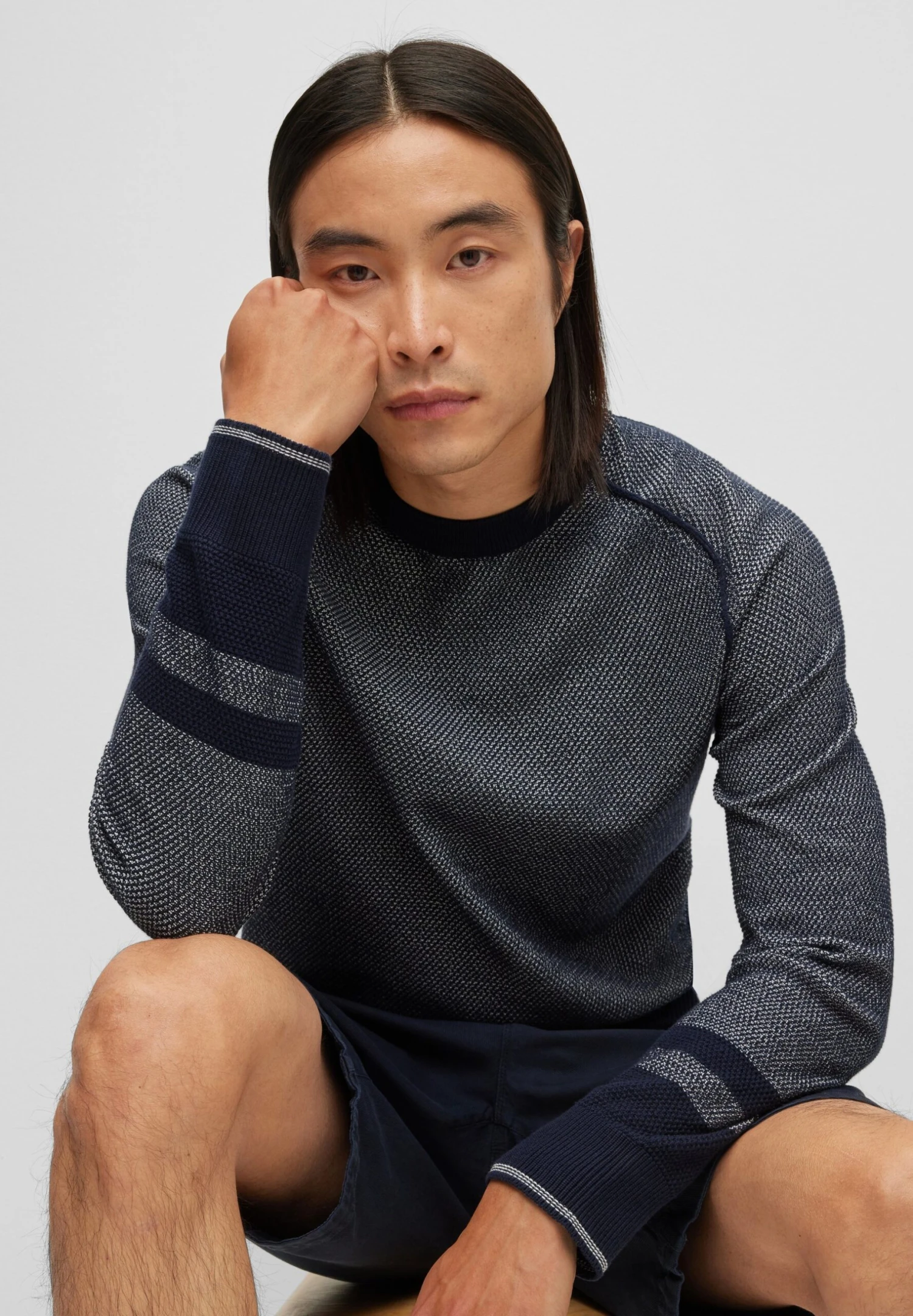 Boss Apok - Jumper - Dark Blue Four 4 Boss Apok - Jumper - Dark Blue Four - Image 4