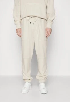 Boss Tracksuit Bottoms - Open White