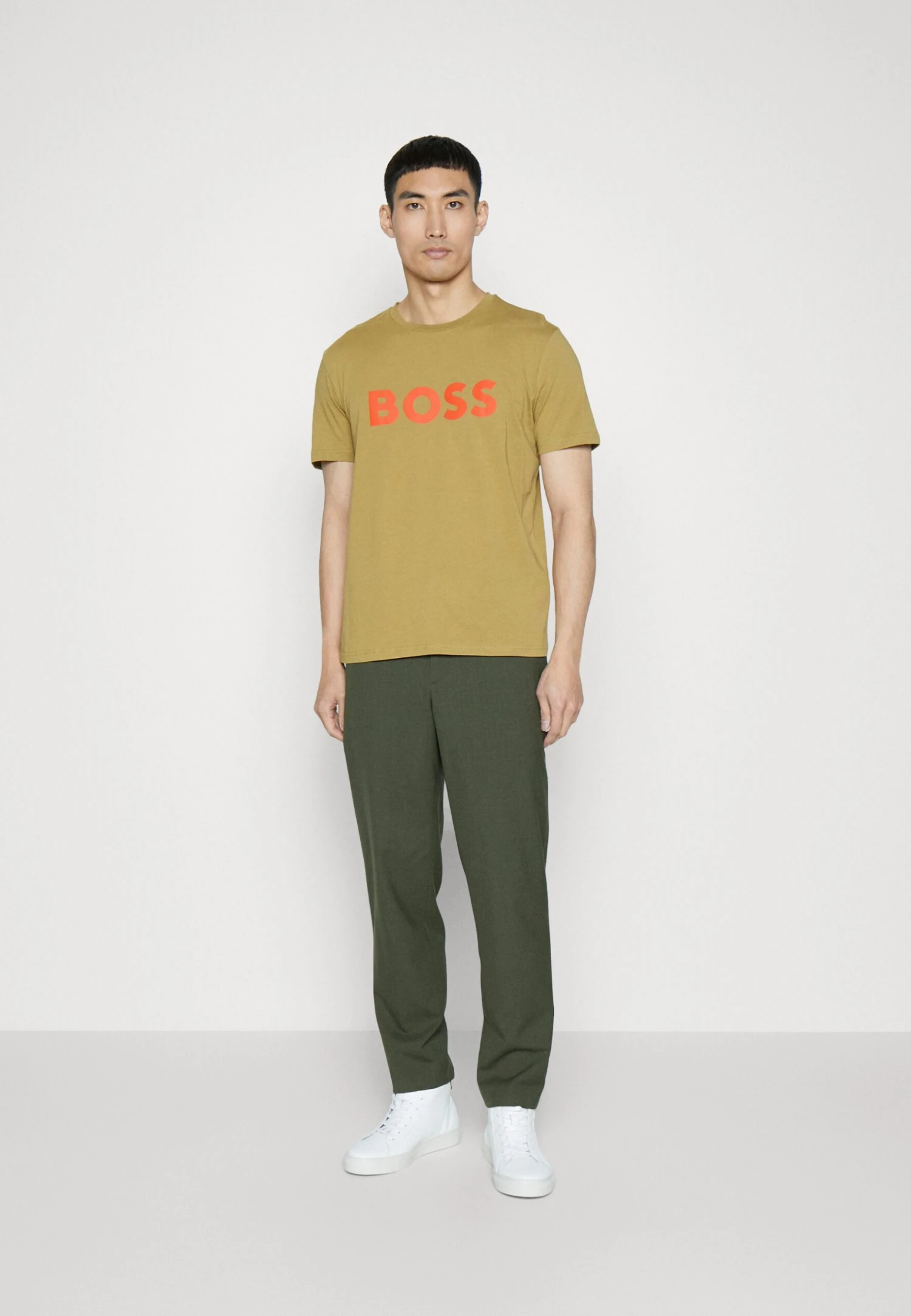 Boss Thinking - Print T-Shirt - Medium Beige 2 Boss Thinking - Print T-Shirt - Medium Beige - Image 2