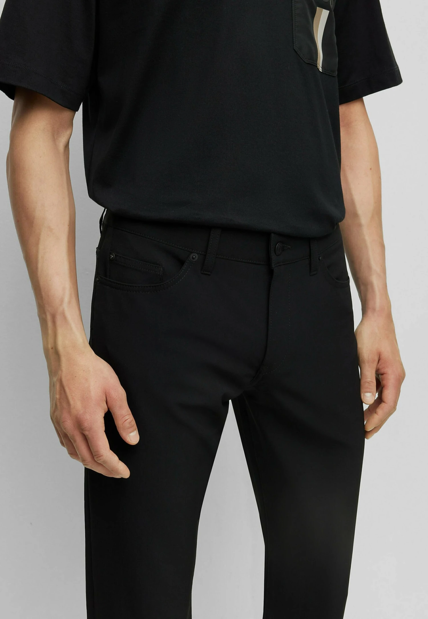 Boss Delaware3 1 20 - Straight Leg Jeans - Black One 4 Boss Delaware3 1 20 - Straight Leg Jeans - Black One - Image 4