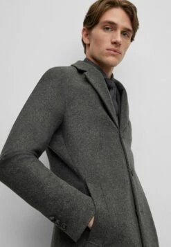 Boss H-Hyde-234 - Classic Coat - Grey -Boss Sales Store dcf4fa9dc76d472ab0b61e4f064da352
