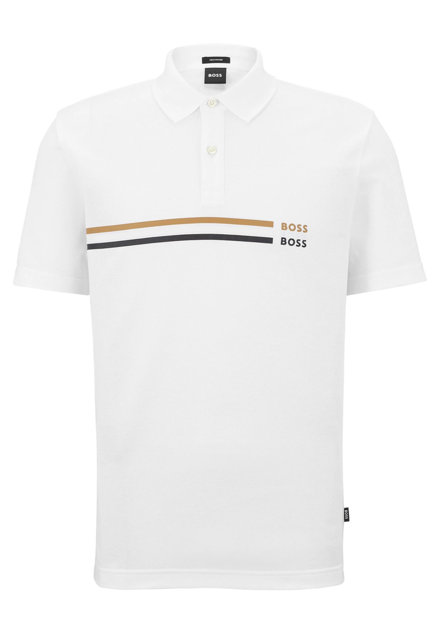 Boss Polo Shirt - White 5 Boss Polo Shirt - White - Image 5
