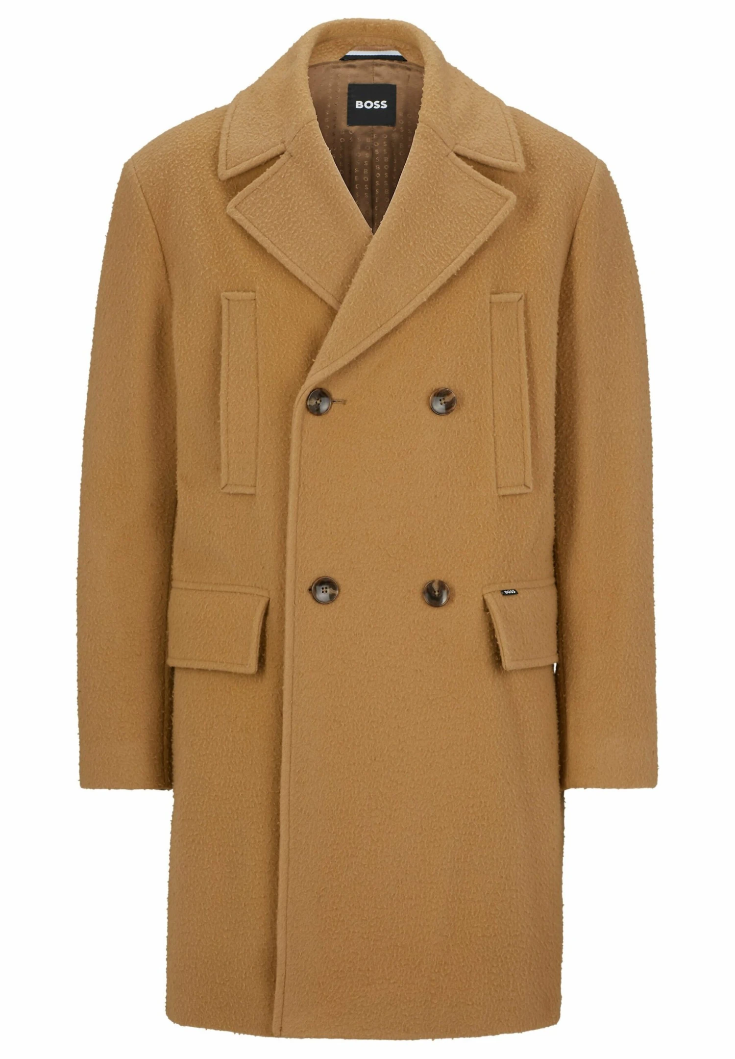 Boss H-Cam-Db-234 - Classic Coat - Beige 7 Boss H-Cam-Db-234 - Classic Coat - Beige - Image 7