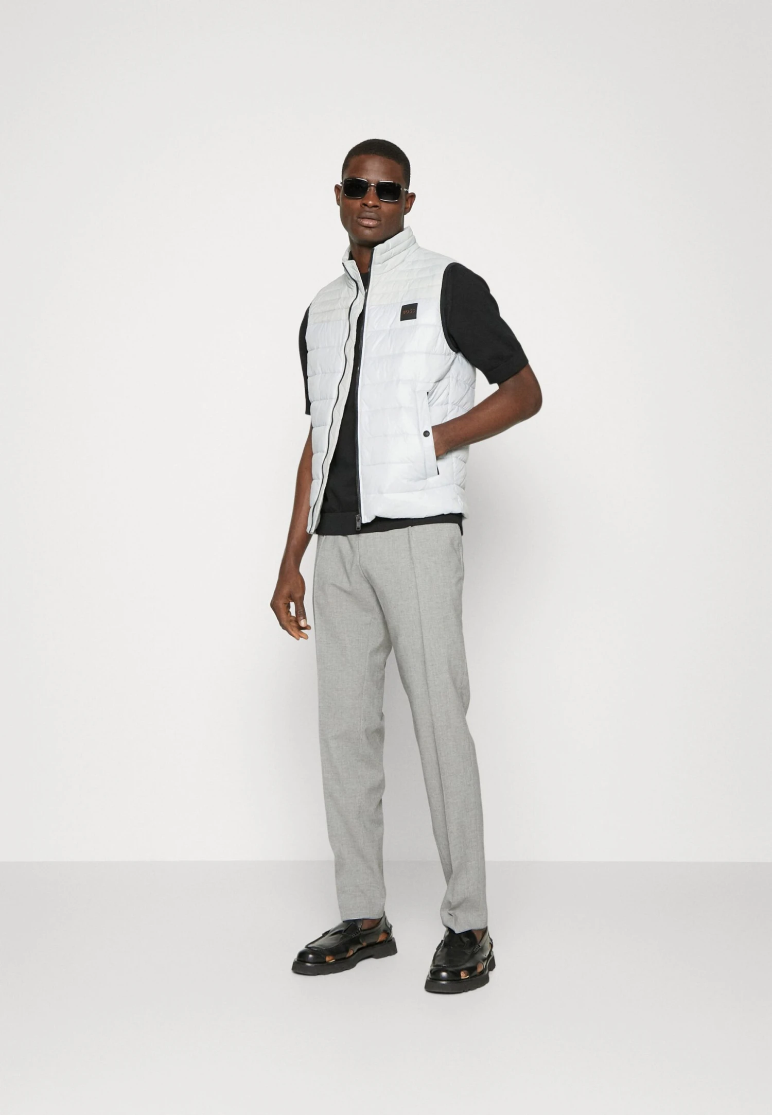 Boss Odeno - Waistcoat - Light/Pastel Grey 2 Boss Odeno - Waistcoat - Light/Pastel Grey - Image 2