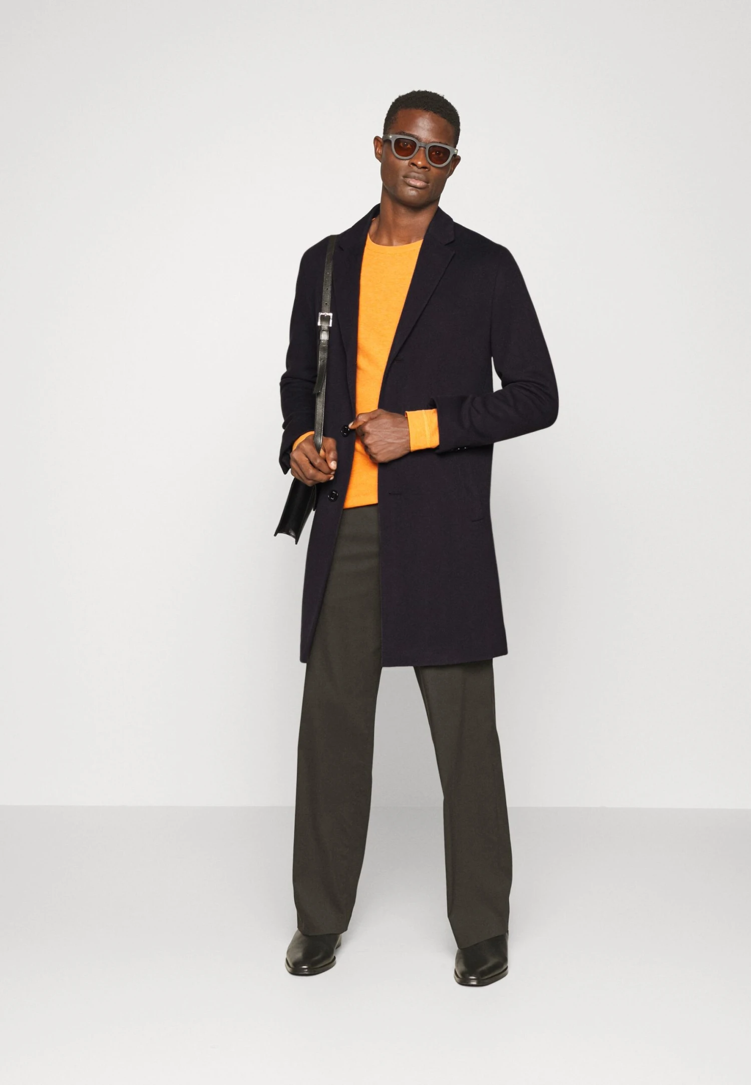 Boss Hyde - Classic Coat - Dark Blue 2 Boss Hyde - Classic Coat - Dark Blue - Image 2