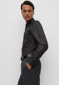 Boss Hank - Formal Shirt - Black One -Boss Sales Store efc7fbb4c8fa4dab83416e4077b01650
