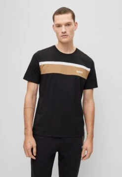 Boss Balance Rn - Print T-Shirt - Black One