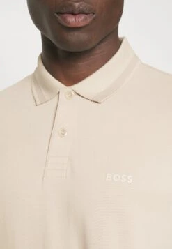 Boss Cotton Piquee Regular Fit Logo Polo - Polo Shirt - Medium Beige -Boss Sales Store f597f5a5adc1489fab6b56368f786573