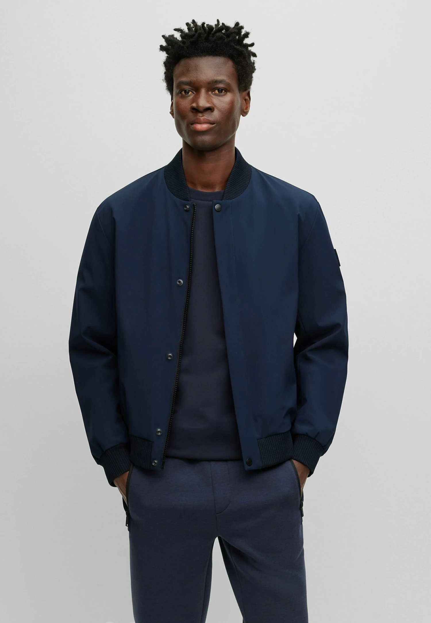 Boss P-Coulson - Bomber Jacket - Dark Blue Four 1 Boss P-Coulson - Bomber Jacket - Dark Blue Four