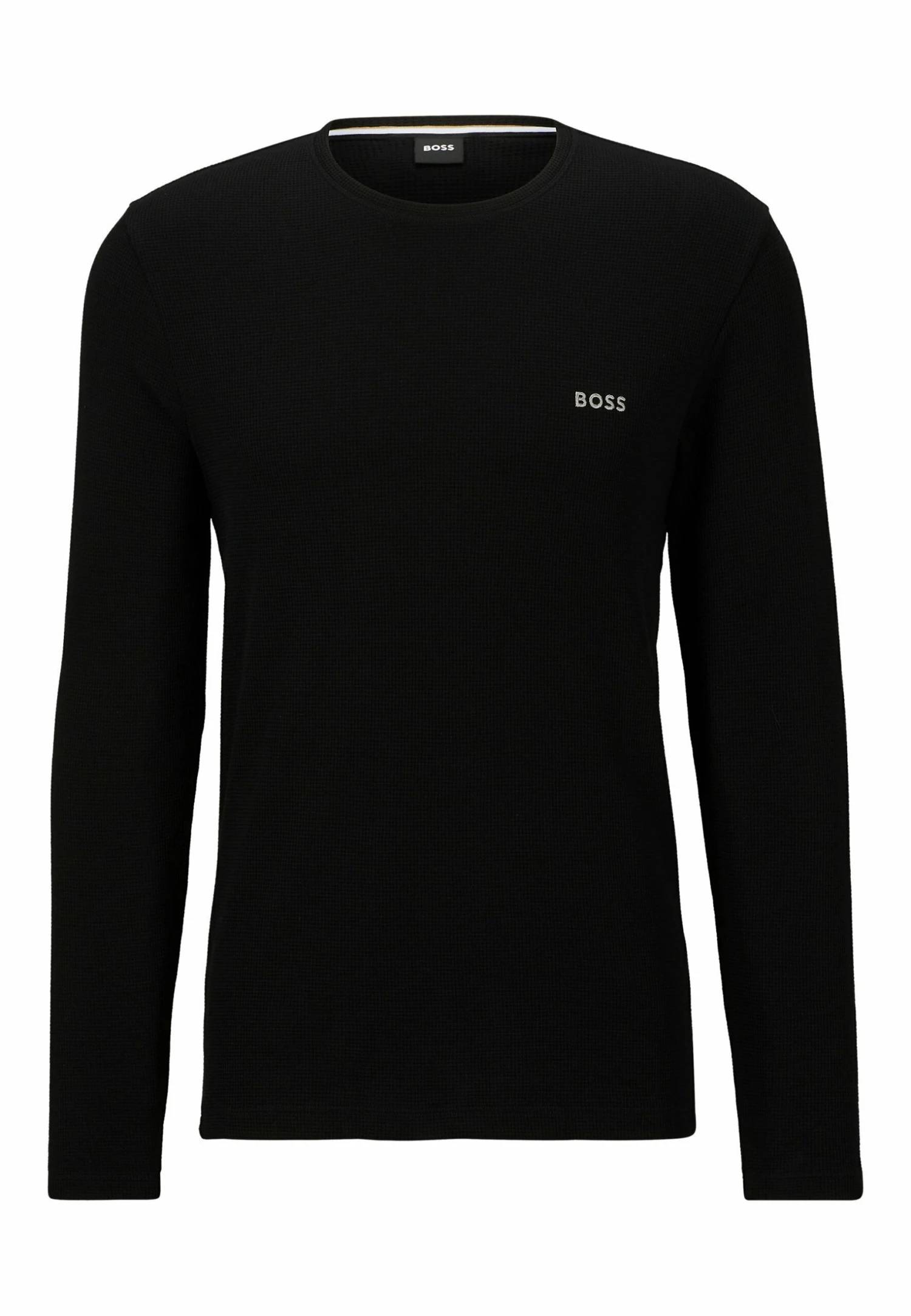 Boss Waffle Ls - Pyjama Top - Black Two 5 Boss Waffle Ls - Pyjama Top - Black Two - Image 5