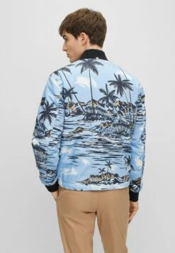 Boss Clovis - Bomber Jacket - Open Blue Thirtytwo -Boss Sales Store ff01cb055d1b441d856a523639721a47